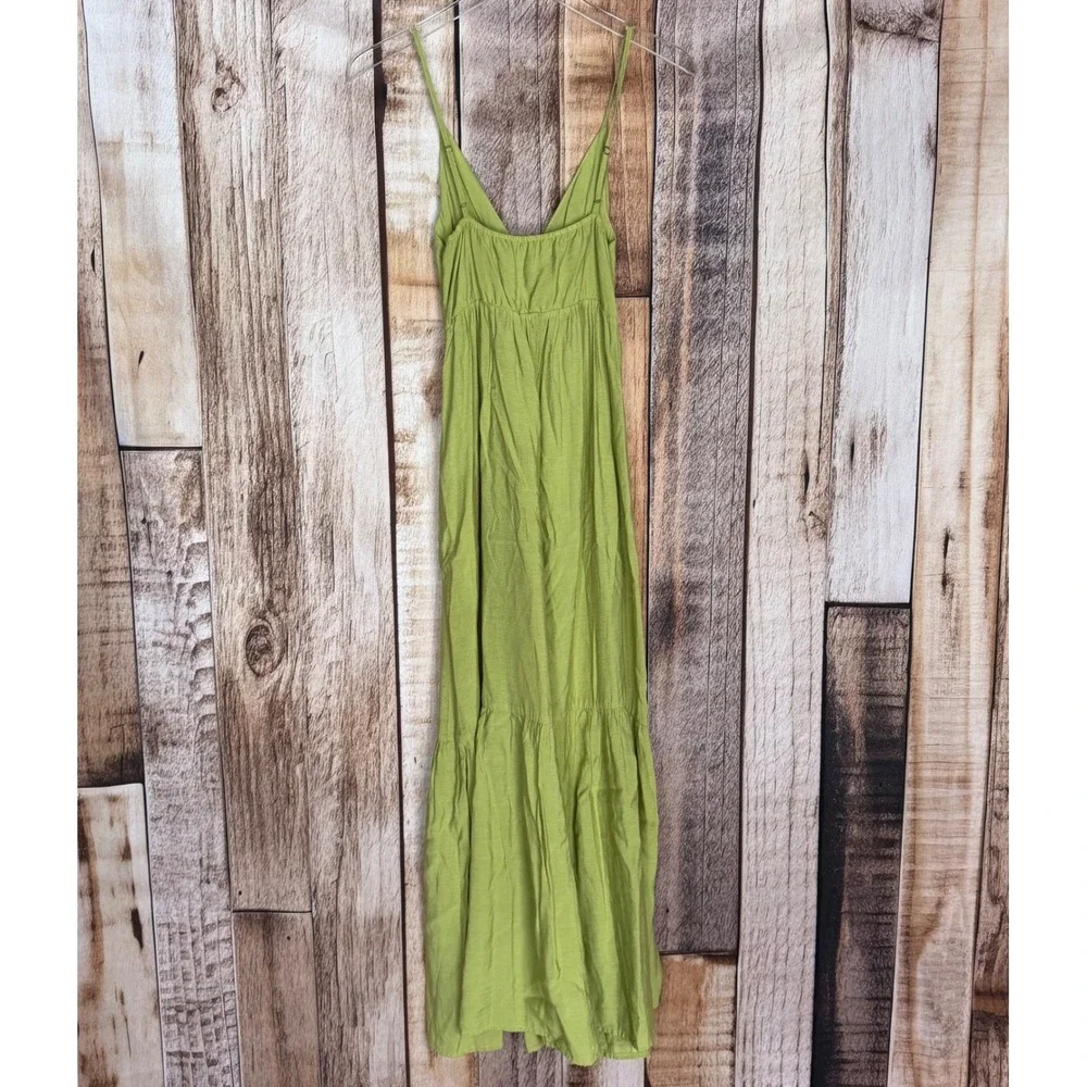Abercrombie &‎ Fitch Dress Cutout Maxi Green Boho Coastal Resort Beach Summer XS